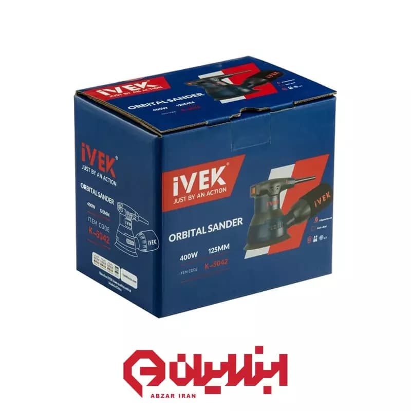 سنباده لرزان گرد اوربیتال 125 میلیمتر دیمر دار ایوک مدل K-5042 — تصویر ۴