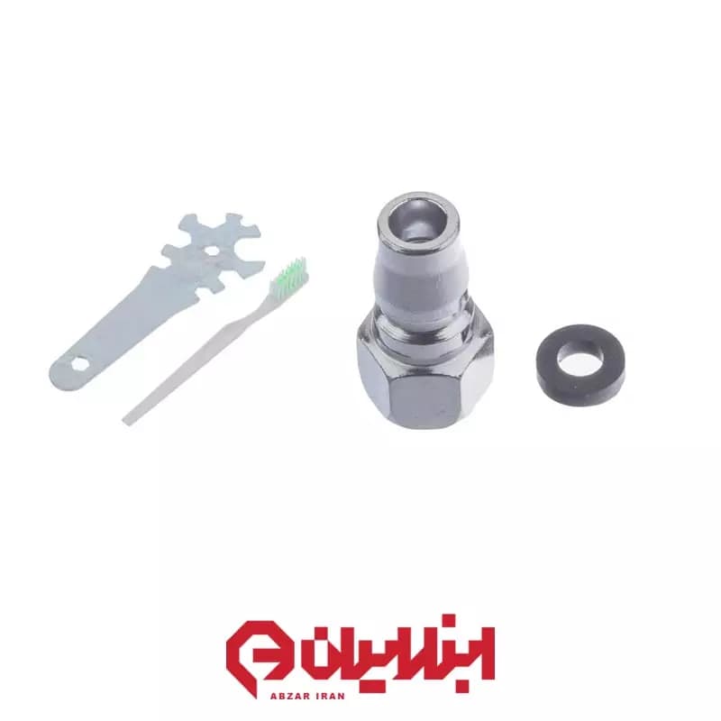 پیستوله دو تنظیم E70 با سوزن و نازل برنجی 1.8 میلیمتری سیلور مدل GTAPB011 — تصویر ۳