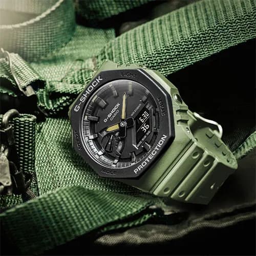 ساعت مردانه کاسیو (Casio) اصل|مدل GA-2110SU-3ADR — تصویر ۴