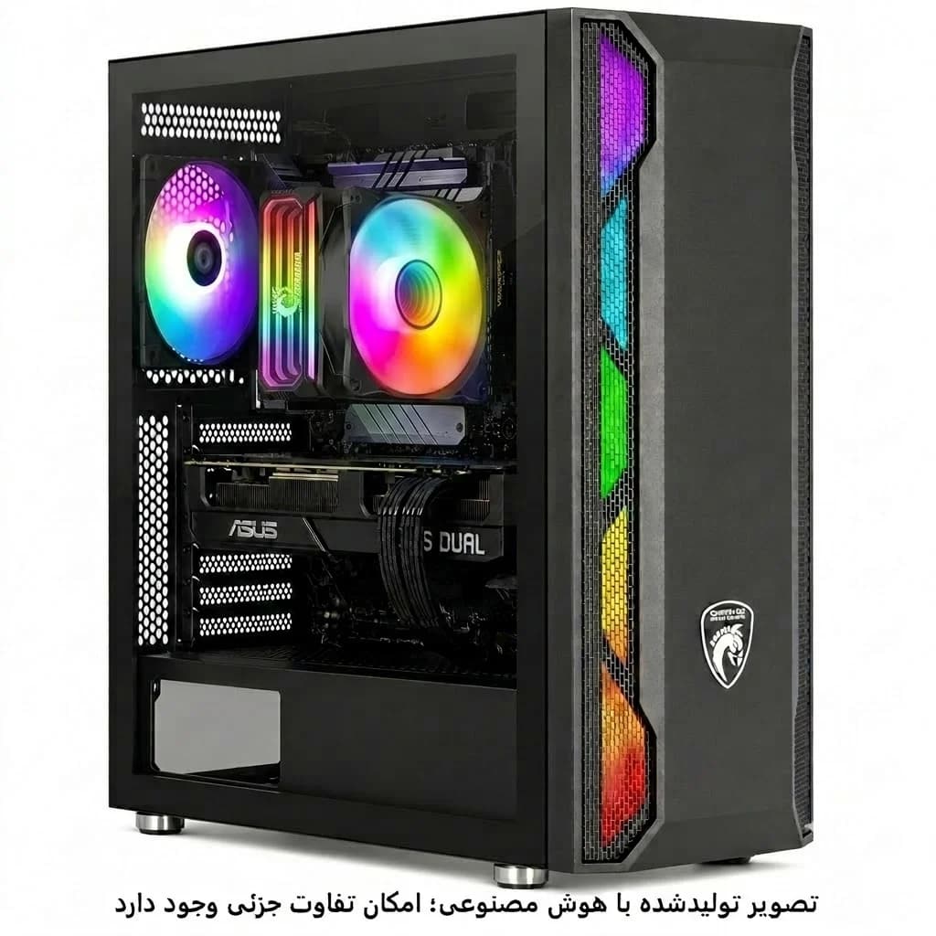 کیس گیمینگ اقتصادی B760Plus – 14400F- 32GB DDR4- 1tb m.2 SSD- 5060 8GB کد G044
