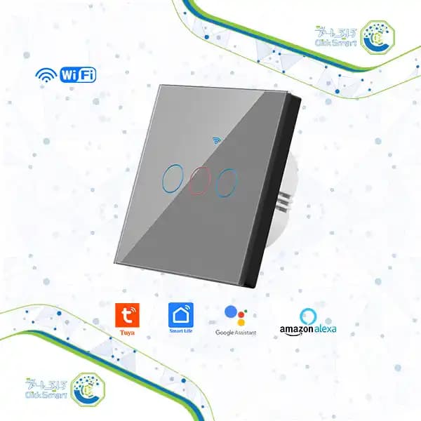 کلید هوشمند لمسی سه پل مدل CL-WTS103 | با وای فای و ریموت| کلیک اسمارت — تصویر ۴