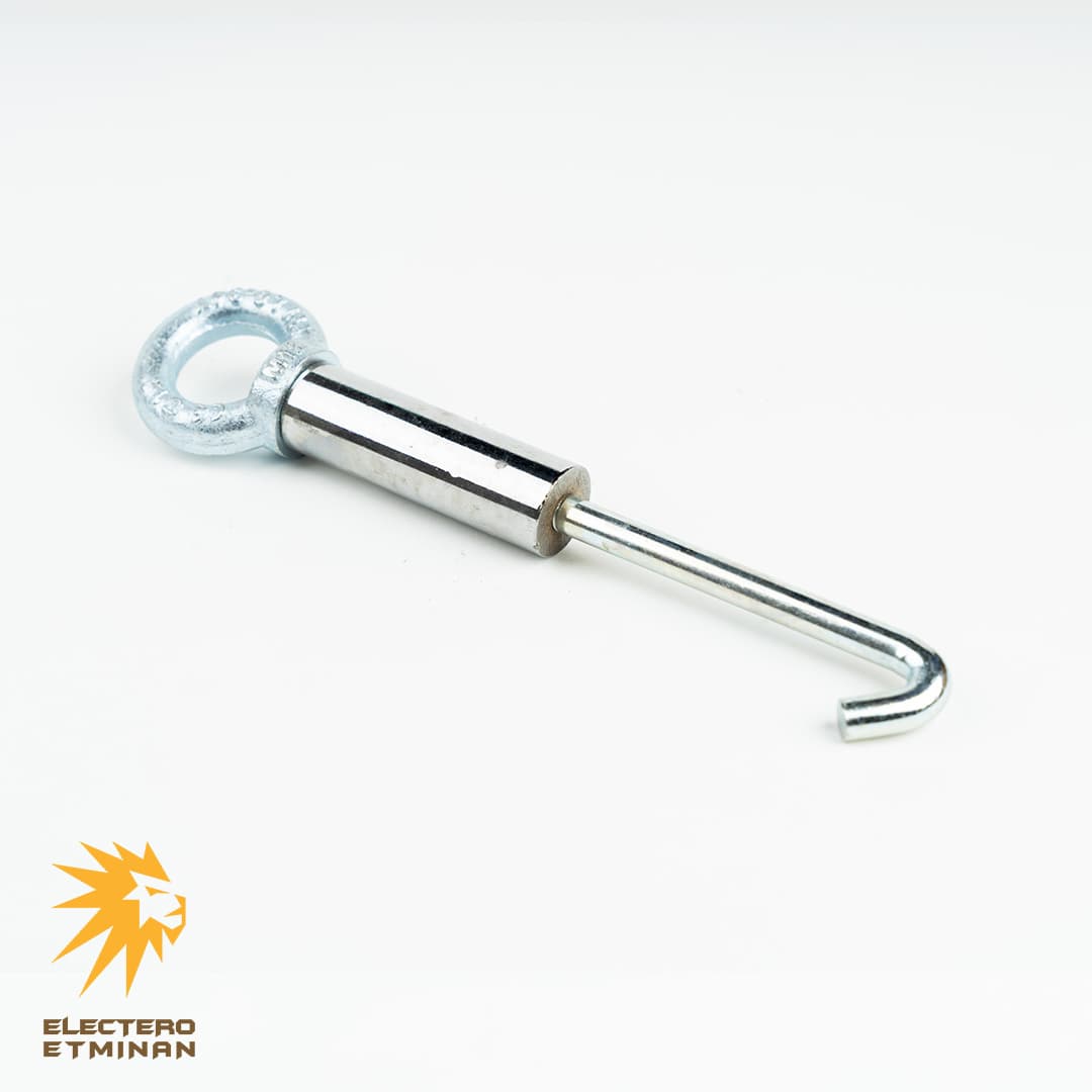 قلاب 16 از جنس فولاد با آبکاری گالوانیزه و اندازه 16mm الکترو اطمینان