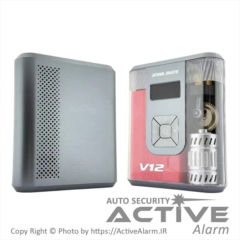 پمپ باد، پاوربانک و چراغقوه استیلمیت مدل V12 — تصویر ۶