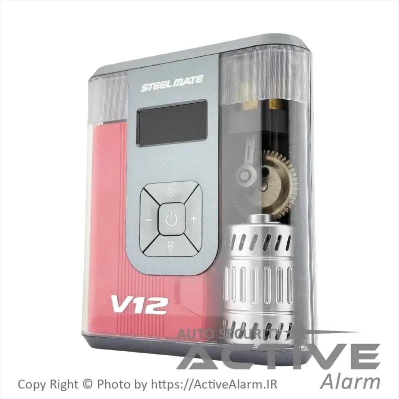 پمپ باد، پاوربانک و چراغقوه استیلمیت مدل V12 — تصویر ۴