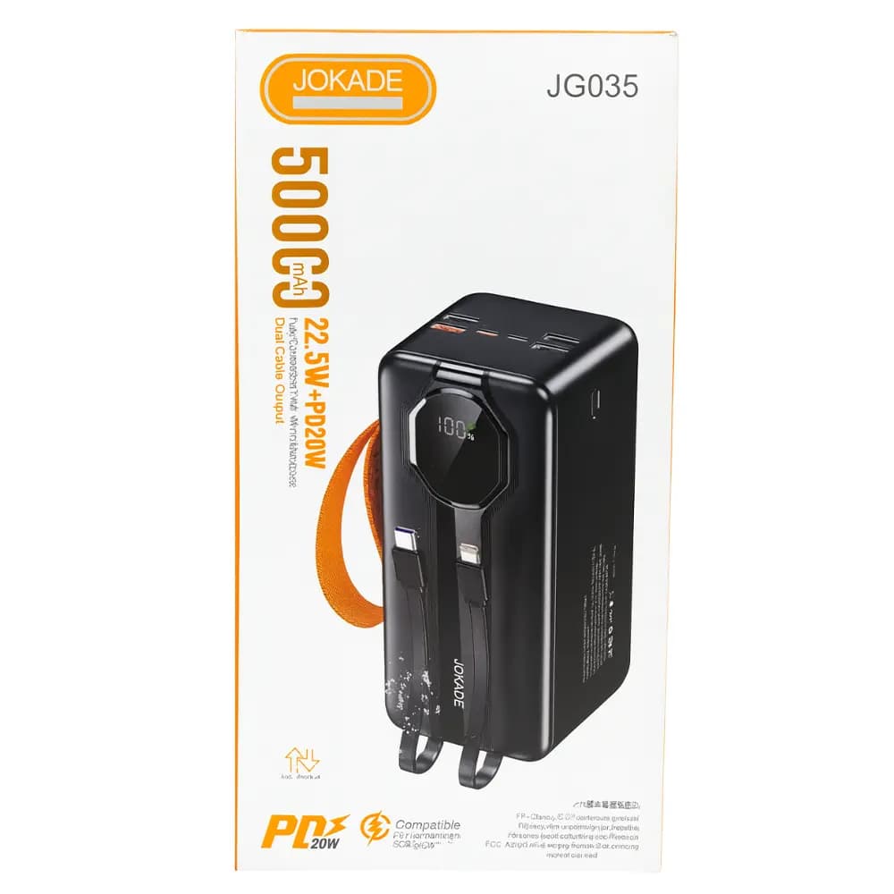 پاوربانک جوکید مدل JG035 | ظرفیت 50000mAh — تصویر ۴