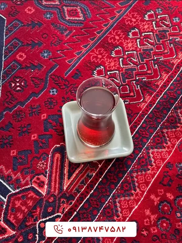 فرش کلکسیون آوانگارد درختی 1200 شانه قرمز — تصویر ۳