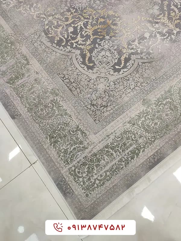 فرش خاتون وینتیج 1200 شانه نقرهای — تصویر ۲