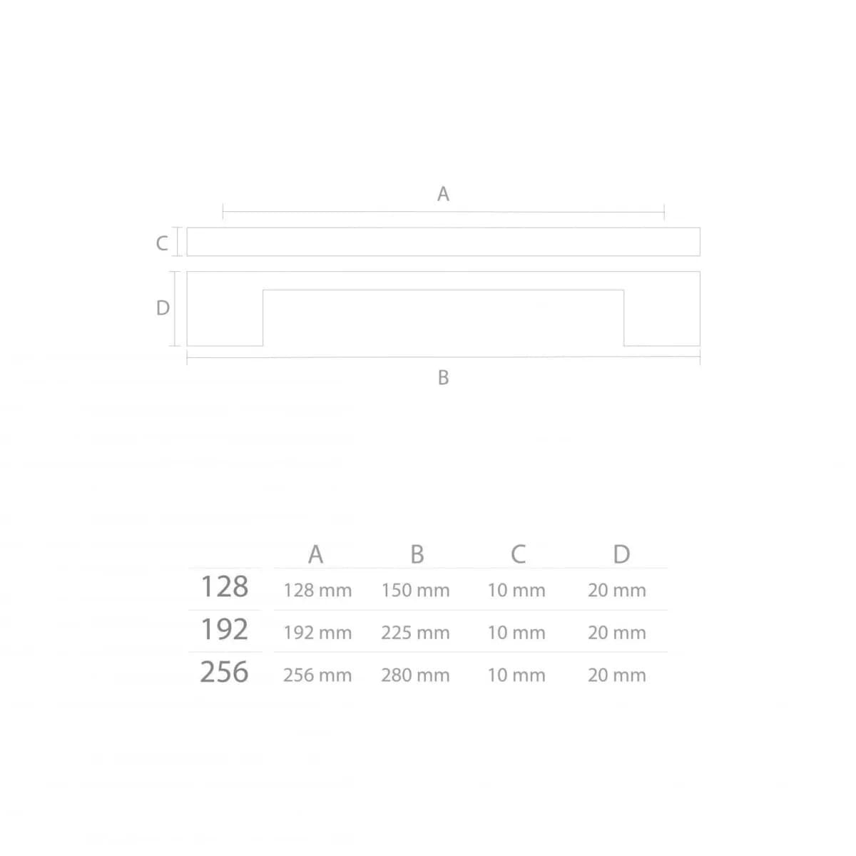 دستگیره کابینت اچ تی ان (HTN) H480 — تصویر ۳
