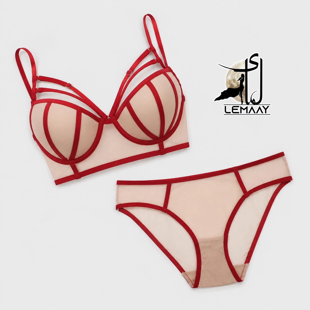 ست شورت و سوتین تاپلکس اروپایی کاپ D ، C ، B — تصویر ۶