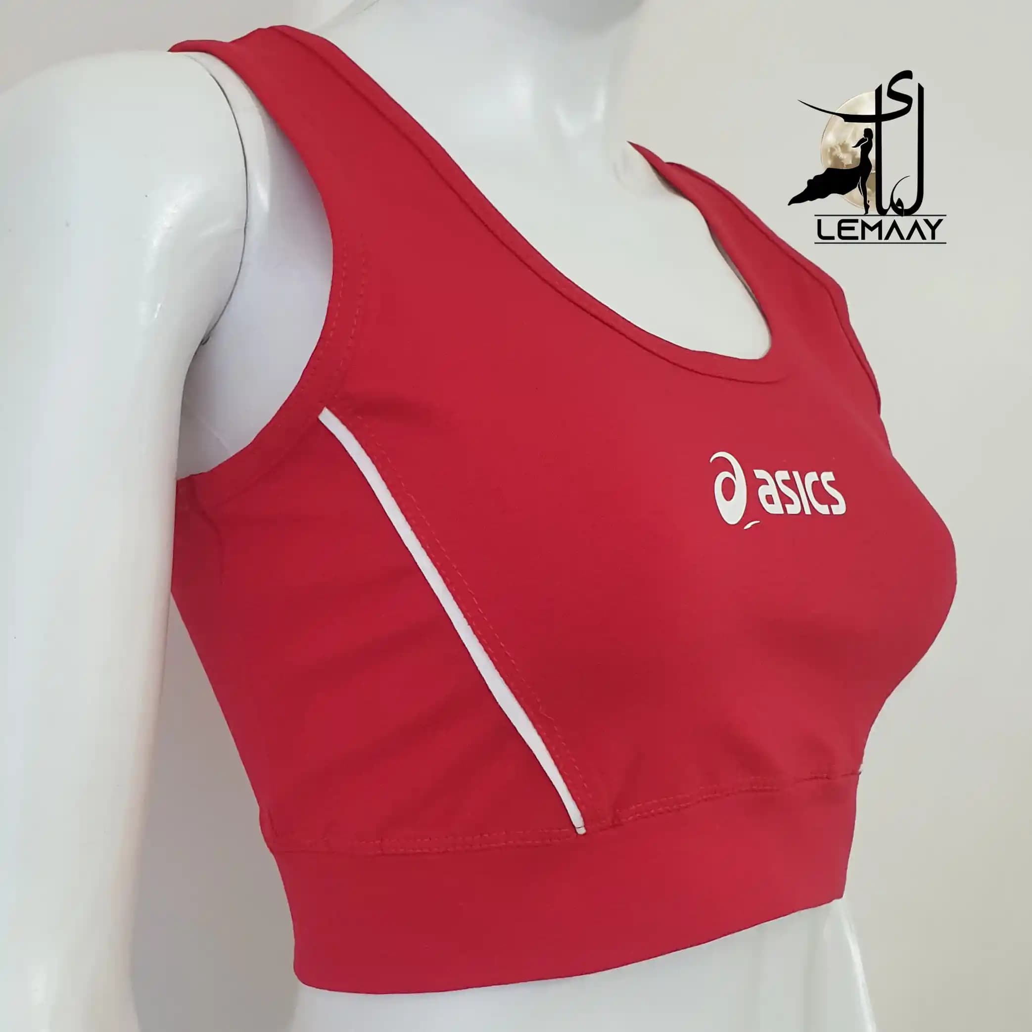 ست نیم تنه و شلوارک ورزشی زنانه اسپرت asics کد 15406 — تصویر ۴