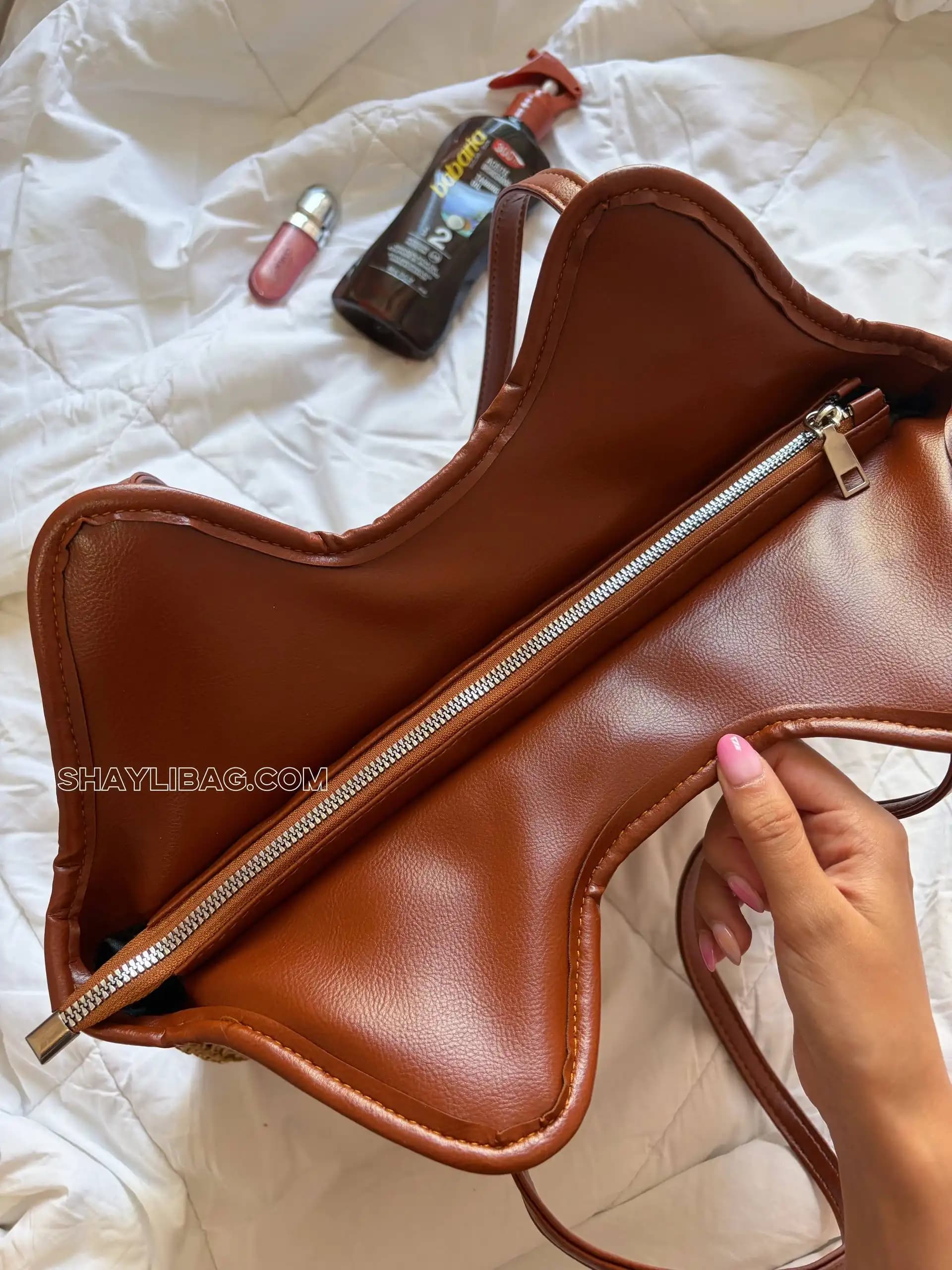 کیف رافیا زنانه مدل نارگیل — تصویر ۳