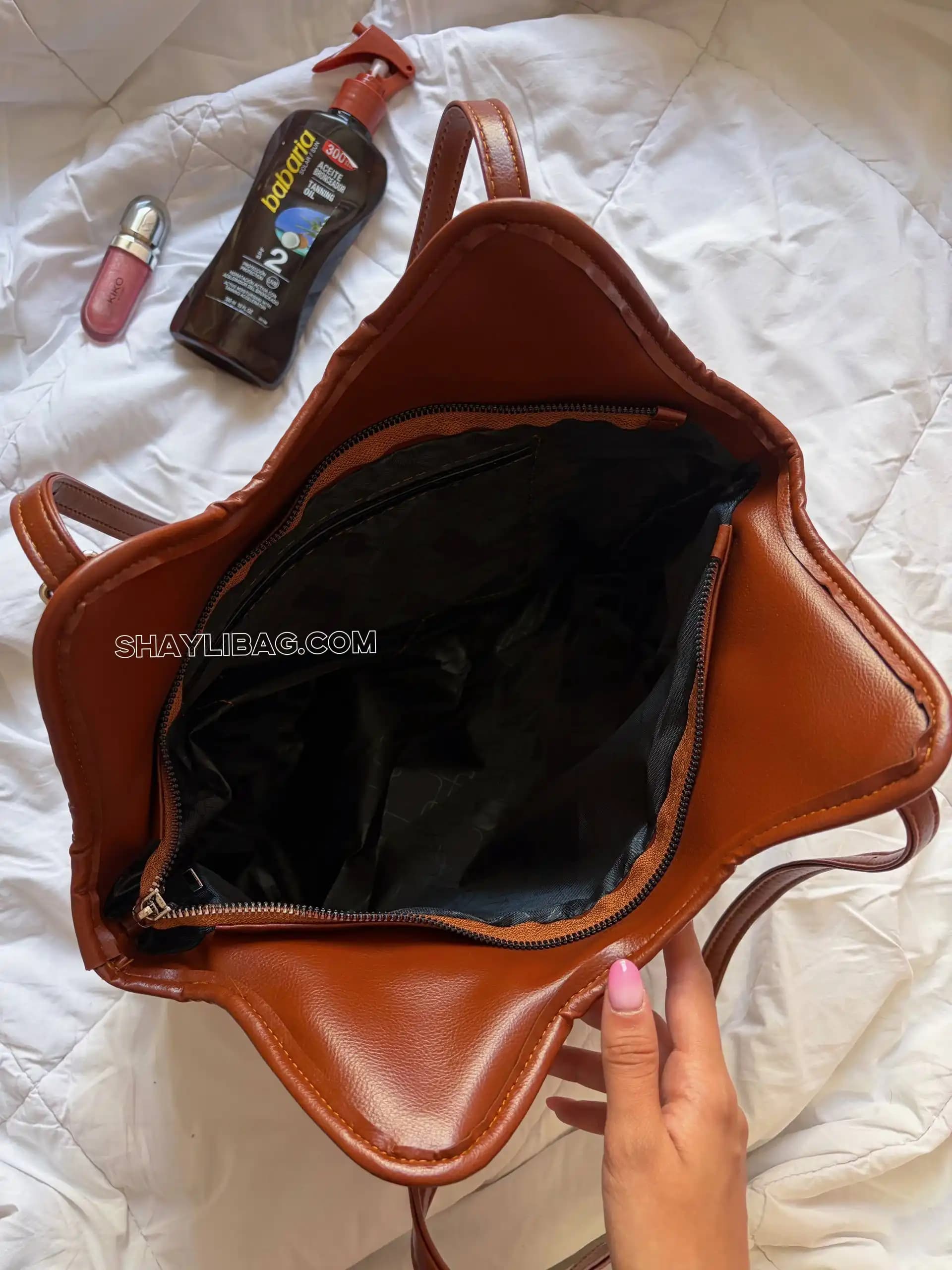 کیف رافیا زنانه مدل نارگیل — تصویر ۴