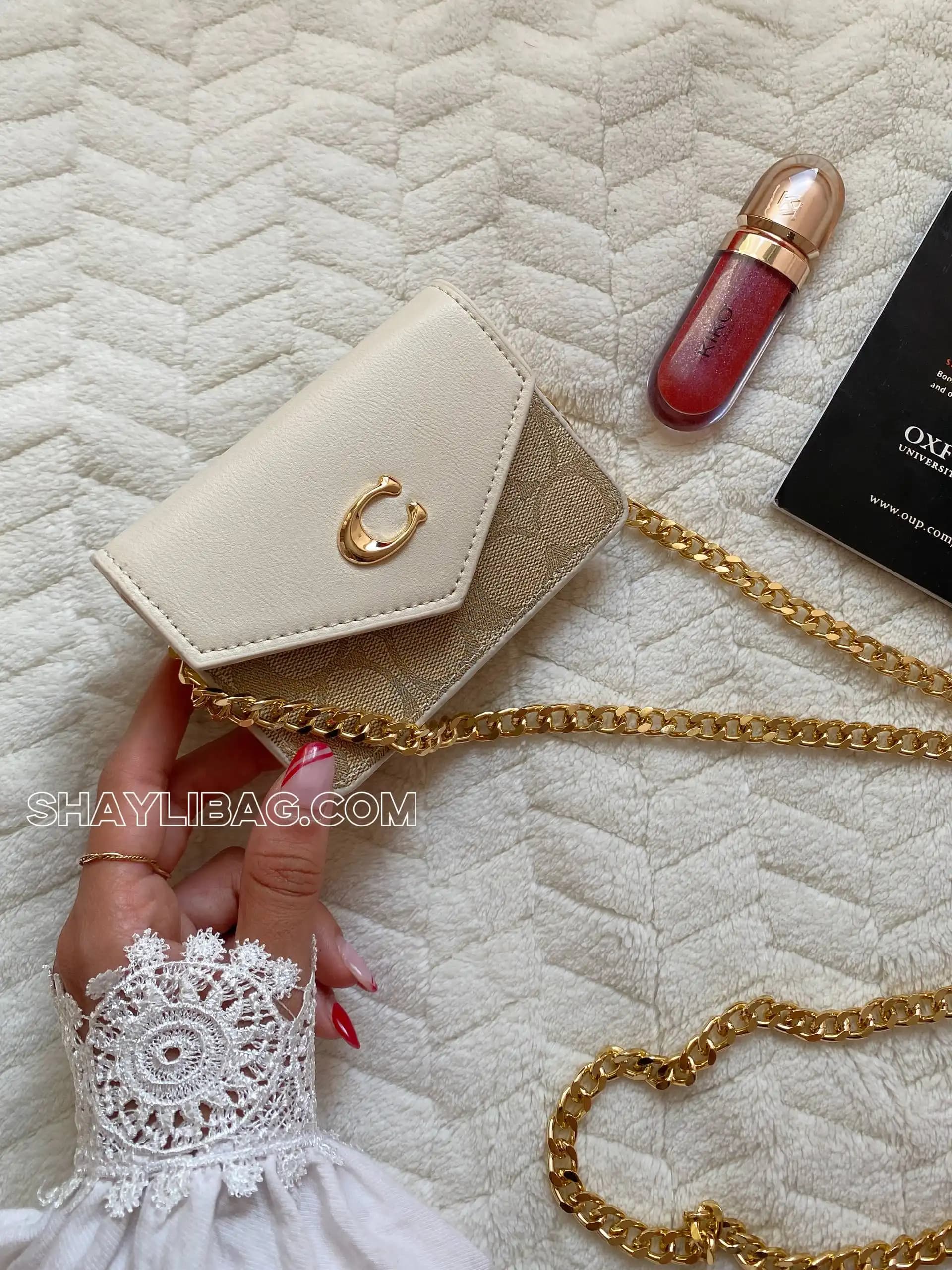 مینی بگ دوشی زنانه مدل کارامل — تصویر ۵
