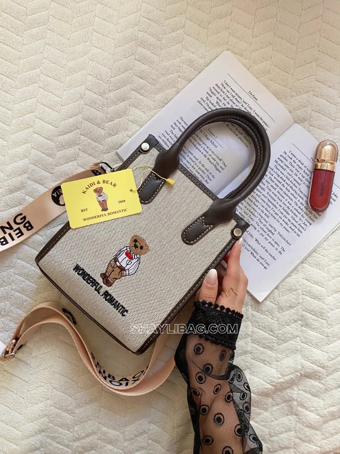 کیف دستی و دوشی زنانه مدل خرس — تصویر ۴