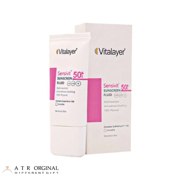 ضد آفتاب فلوئید spf50 ویتالیر پوست حساس — تصویر ۲