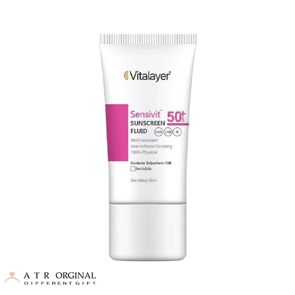 ضد آفتاب فلوئید spf50 ویتالیر پوست حساس