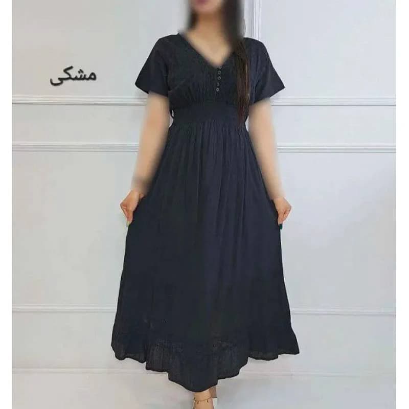 پیراهن ساحلی آستین کوتاه سلین/کدمحصول2886 — تصویر ۵
