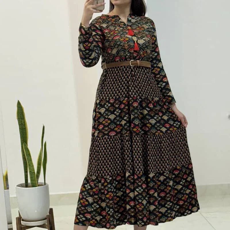 استایل مزونی شیک باپیراهن ساحلی ملیله دوزی وارداتی (صادرات اروپاه)/کد2859