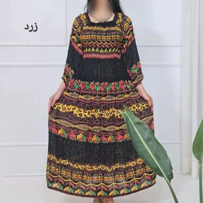 پیراهن ساحلی کریشه ابرنگی وارداتی هندی/کد2844 — تصویر ۵
