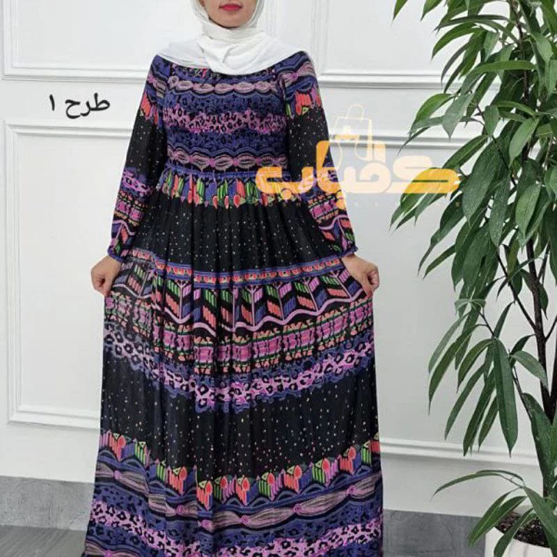 پیراهن ساحلی کریشه ابرنگی وارداتی هندی/کد2844 — تصویر ۲