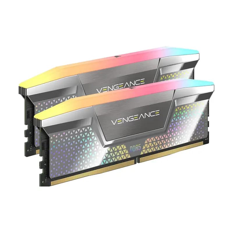 رم دسکتاپ DDR5 دو کاناله 8000 مگاهرتز CL40 کورسیر مدل VENGANCE RGB CUDIMM ظرفیت 48 گیگابایت