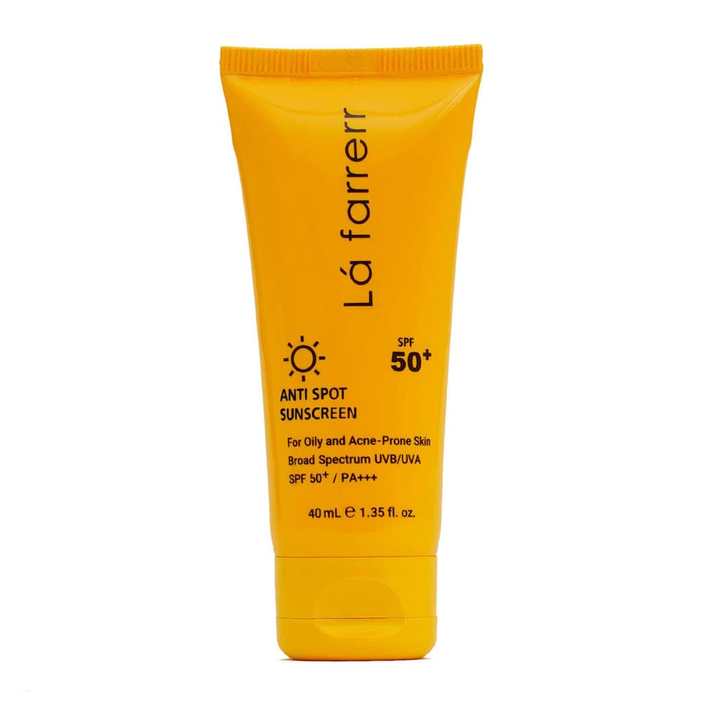 کرم ضد آفتاب و ضد لک spf50 بی رنگ 40میلی لیتر لافارر La farrerr