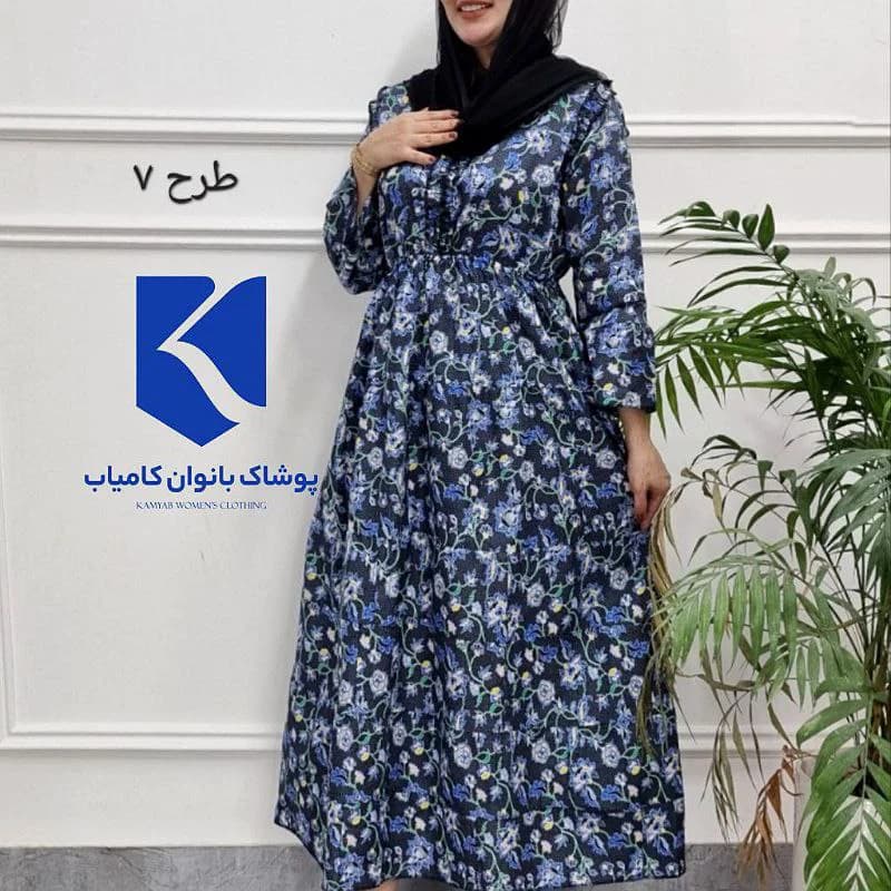 استایل لاکچری باپیراهن ساحلی عروسکی هندی/کد2743 — تصویر ۴