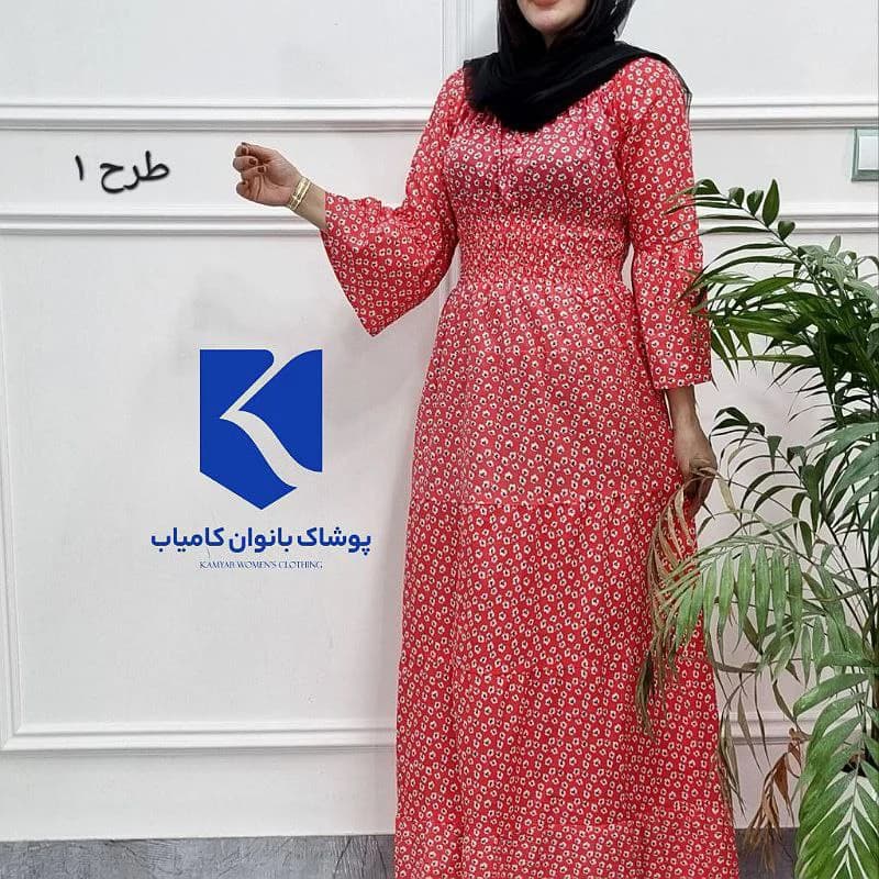 استایل لاکچری باپیراهن ساحلی عروسکی هندی/کد2743 — تصویر ۵