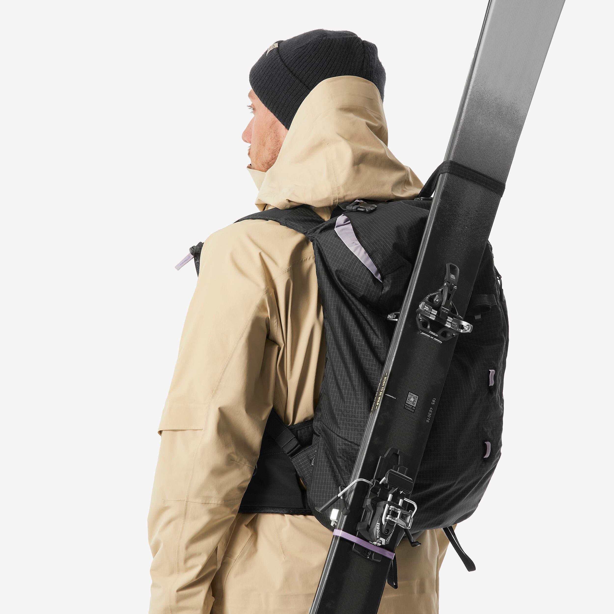 کوله پشتی اسکی تورینگ ودز – Splitboard 25L MT – wedze – مشکی — تصویر ۷