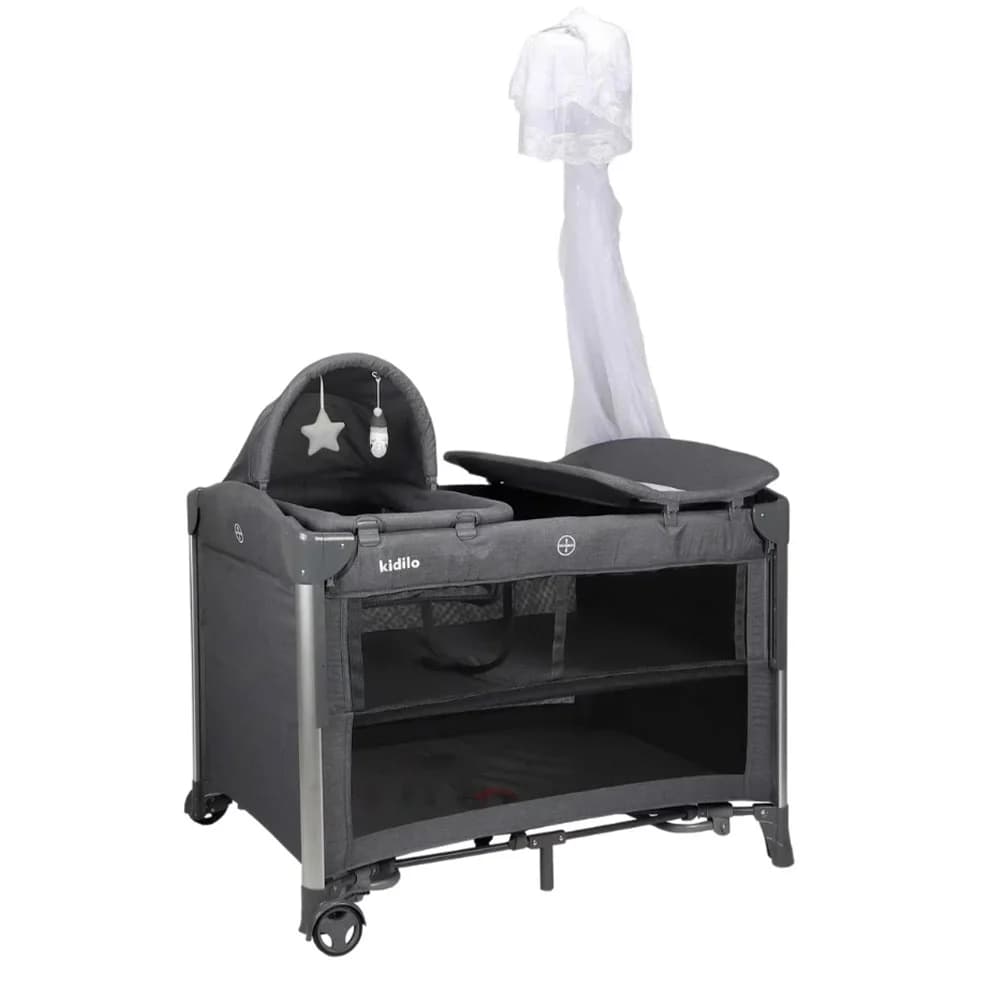 تخت و پارک نوزاد کیدیلو Kidilo مدل T703M — تصویر ۳