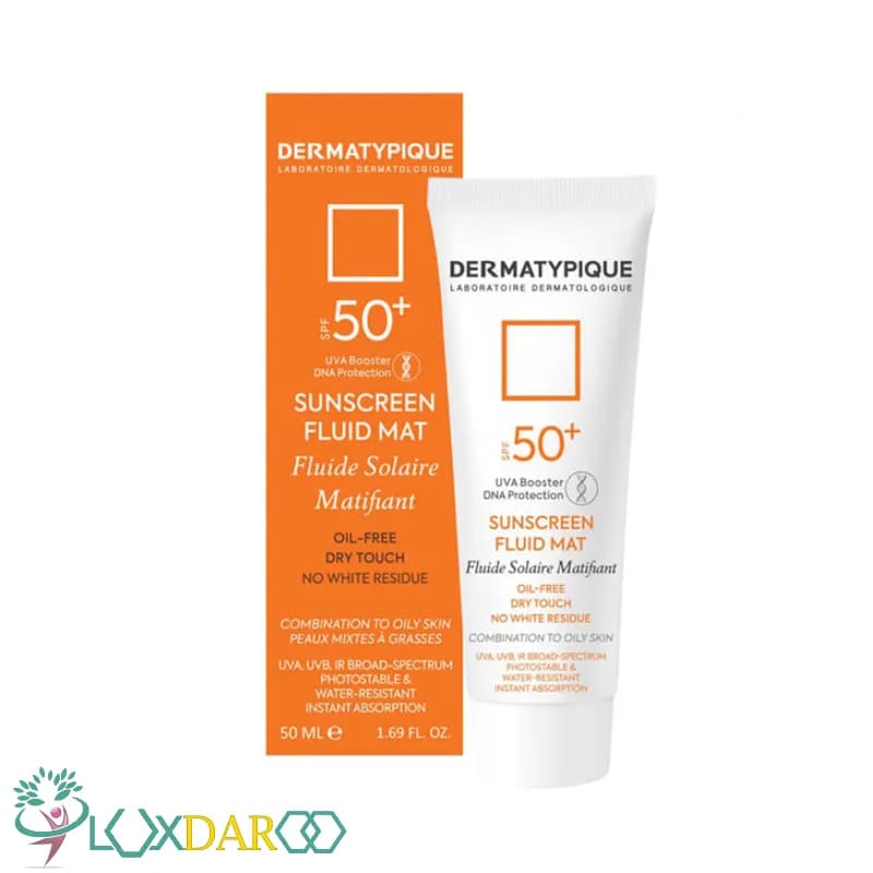 ضدآفتاب فلوئیدی پوست چرب لایت بژ SPF50+ درماتیپیک