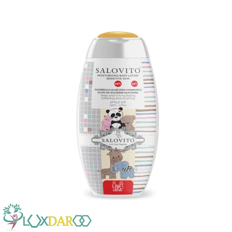 لوسیون مرطوب کننده بدن کودک 5% آلوئه ورا سالوویتو