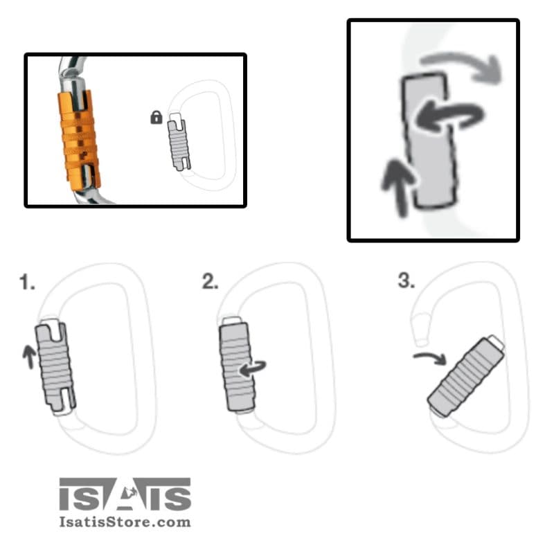 کارابین اتومات بیضی اوکی پتزل PETZL OK TL — تصویر ۴
