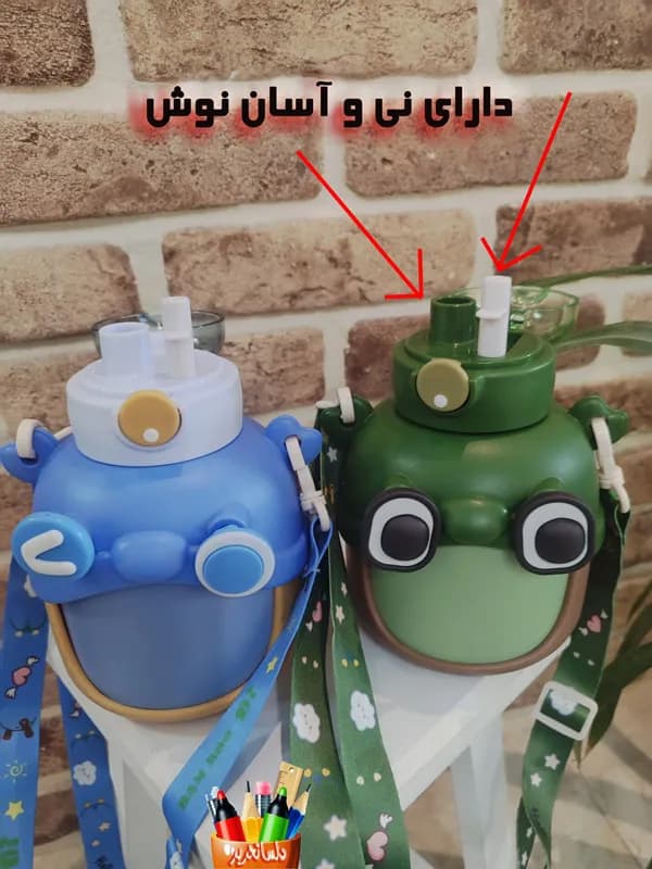 قمقمه فانتزی با مخزن استیل دوجداره ( نیدار + آسان نوش ) — تصویر ۳