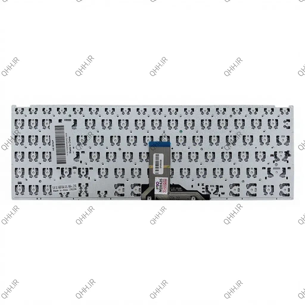 کیبرد لپ تاپ ایسوس VivoBook X509 مشکی-اینترکوچک بدون فریم به همراه کلید پاور — تصویر ۴
