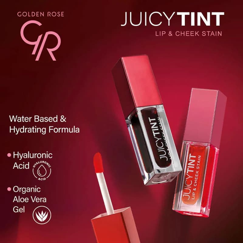 تینت لب گلدن رز مدل JUICY شماره 04 رنگ BERRY KISS — تصویر ۴