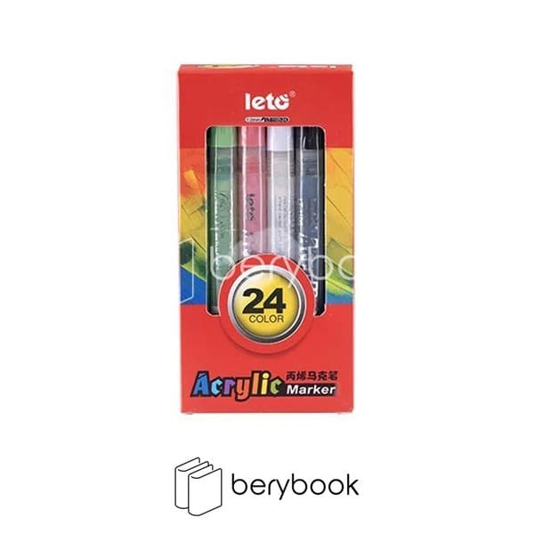 Leto / لتو / ماژیک اکرولیک / 24 رنگ / LT-1105-24