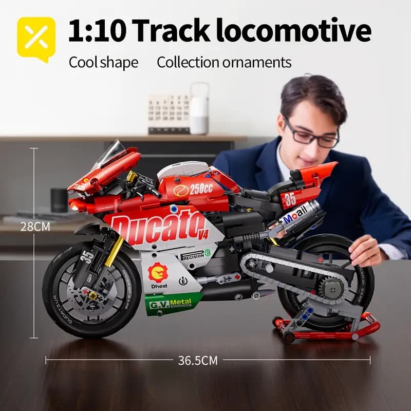 پازل سه بعدی موتورسیکلت سوپر اسپرت 1:10 — تصویر ۲