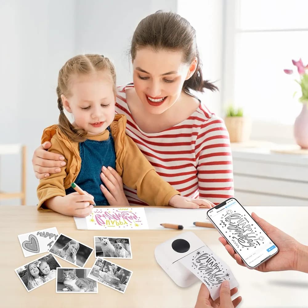پرینتر همراهGuKKK Portable Mini Printer — تصویر ۳