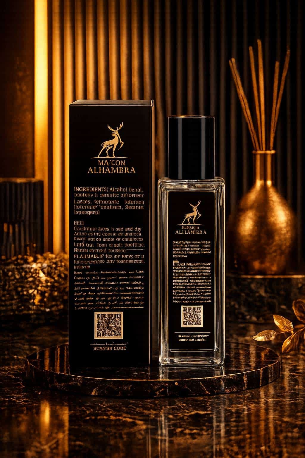 ادوپرفیوم مردانه سیلور سنت برند الحمبرا اصل تولید امارات 35میلیلیتر Maison Alhambra silver scent — تصویر ۲