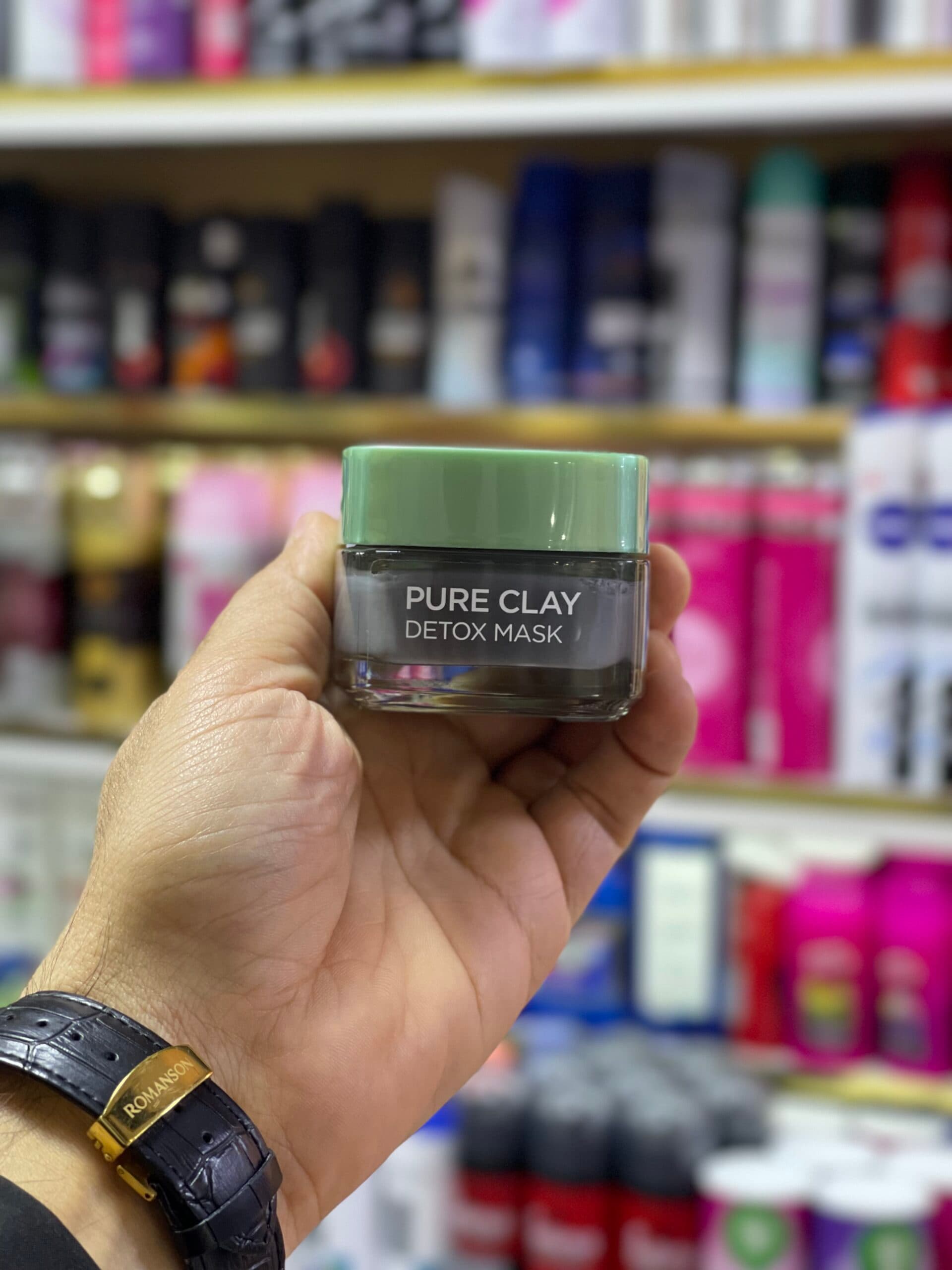 ماسک صورت خاک رس سم زدا وروشن کننده پوست لورال مدلpure clay — تصویر ۲