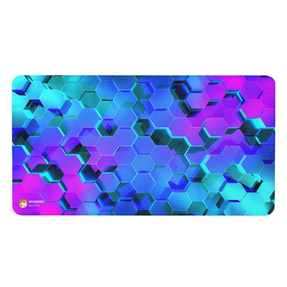 دسک پد هومرو مدل MX1361 طرح Dark Hexagons 3D سایز 40×75 سانتیمتر