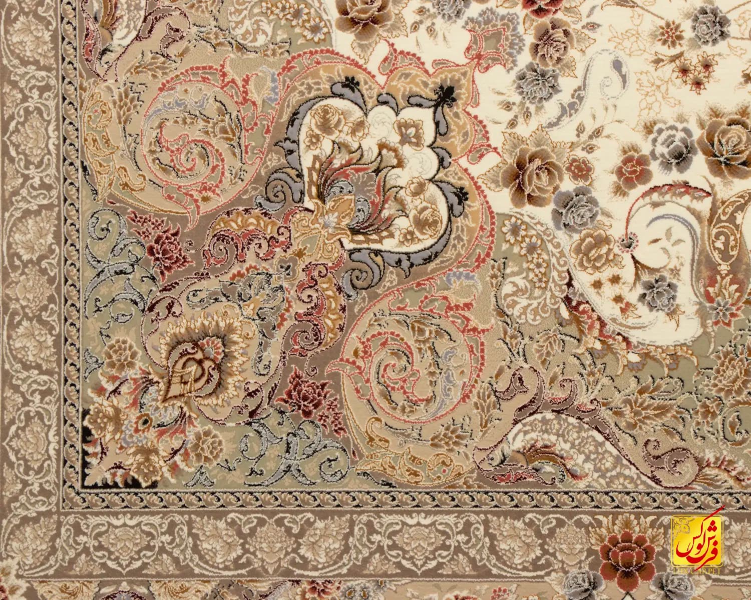 فرش کلاسیک 1510 کرم — تصویر ۷