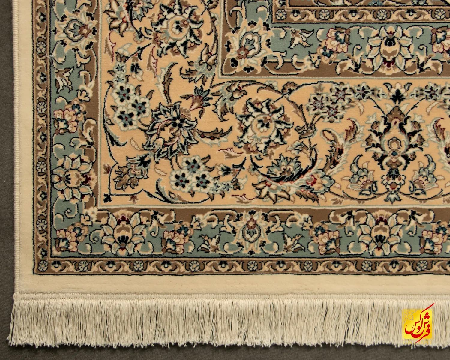 فرش کلاسیک کد 002_ رنگ 1101 کرم بژ — تصویر ۷