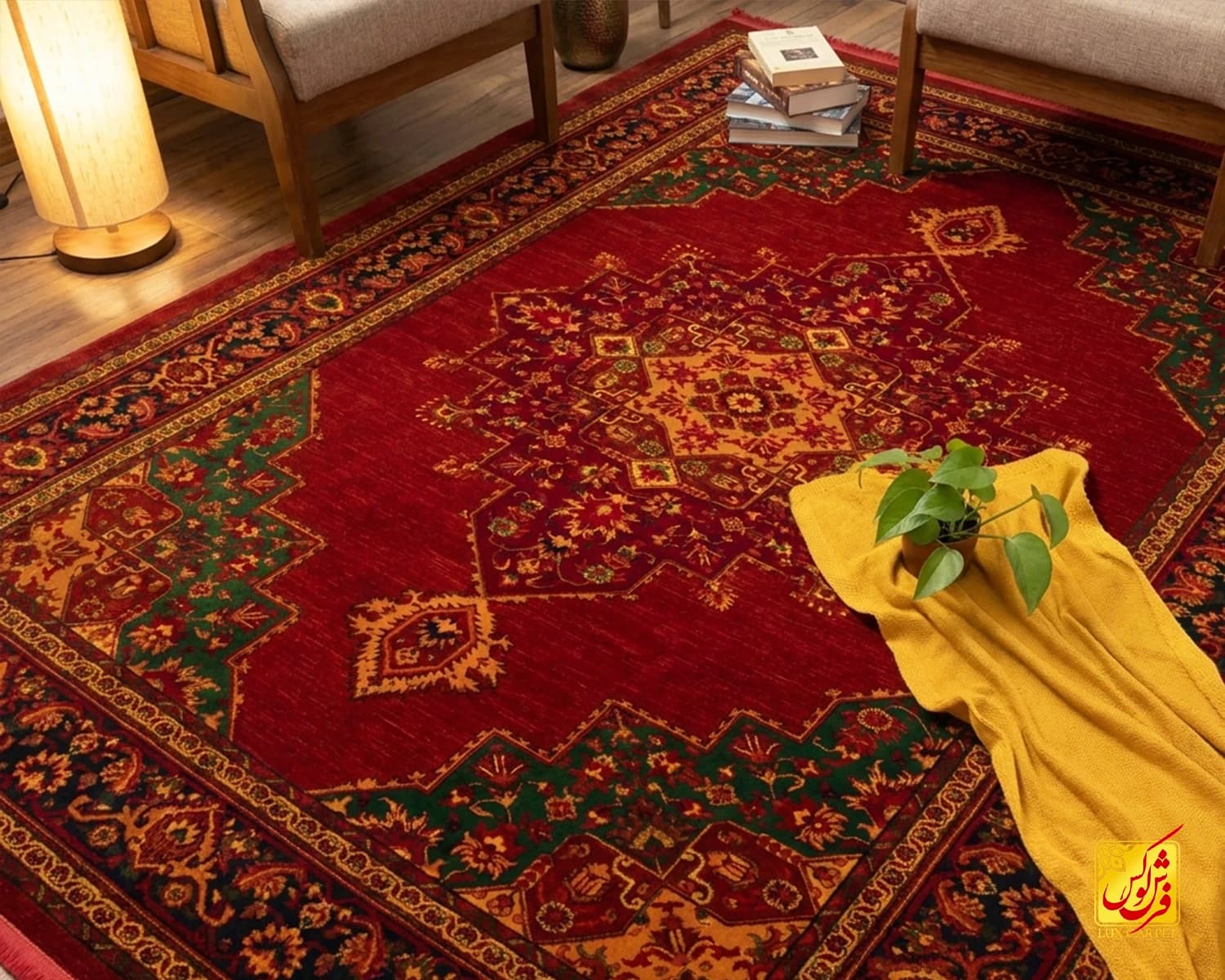 فرش کلاسیک 703 عنابی