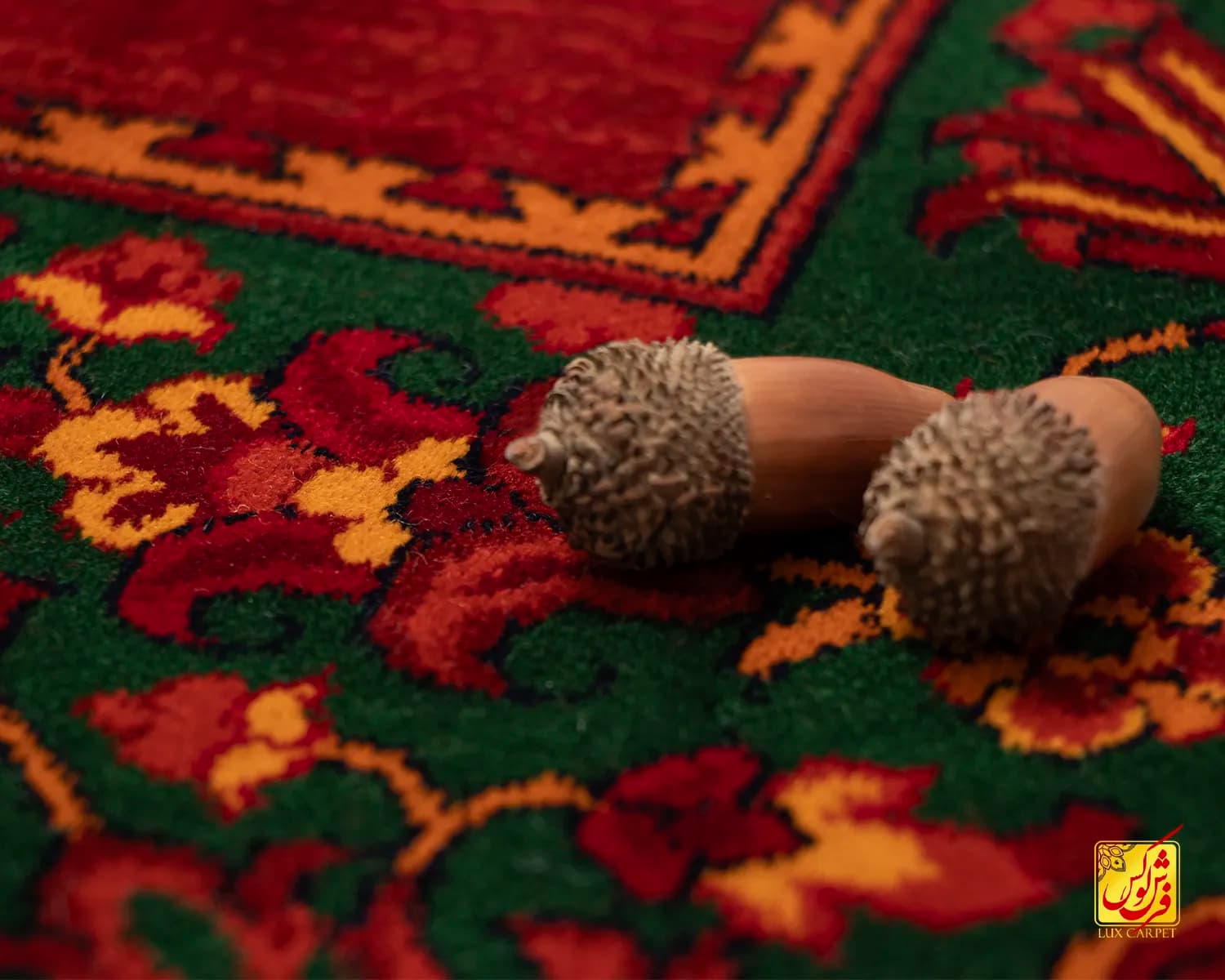 فرش کلاسیک 703 عنابی — تصویر ۴