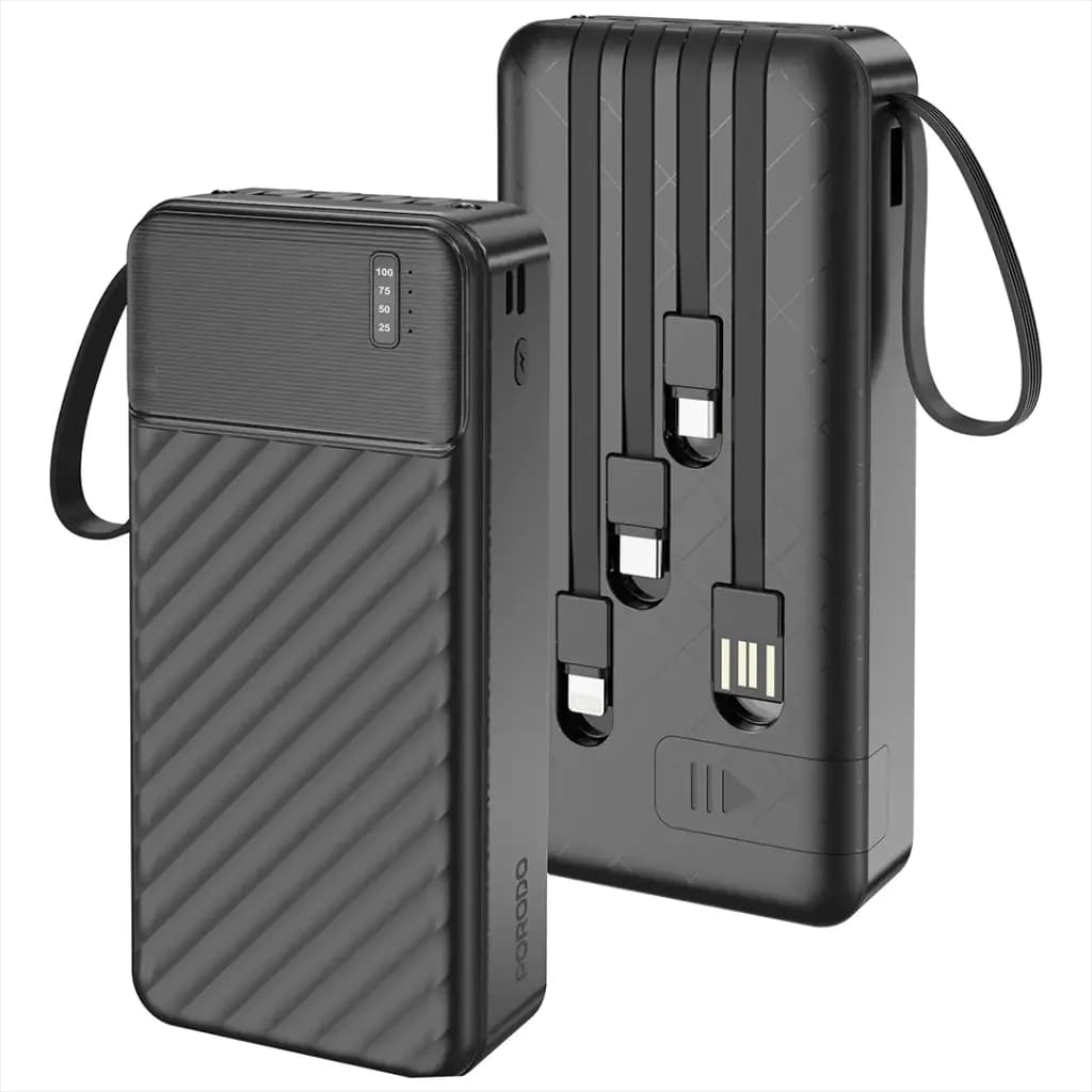 پاوربانک 30000 هزار 10 وات پیانو پرودو مدل Porodo Piano 30000mAh 10w PDPBJ35BK — تصویر ۲
