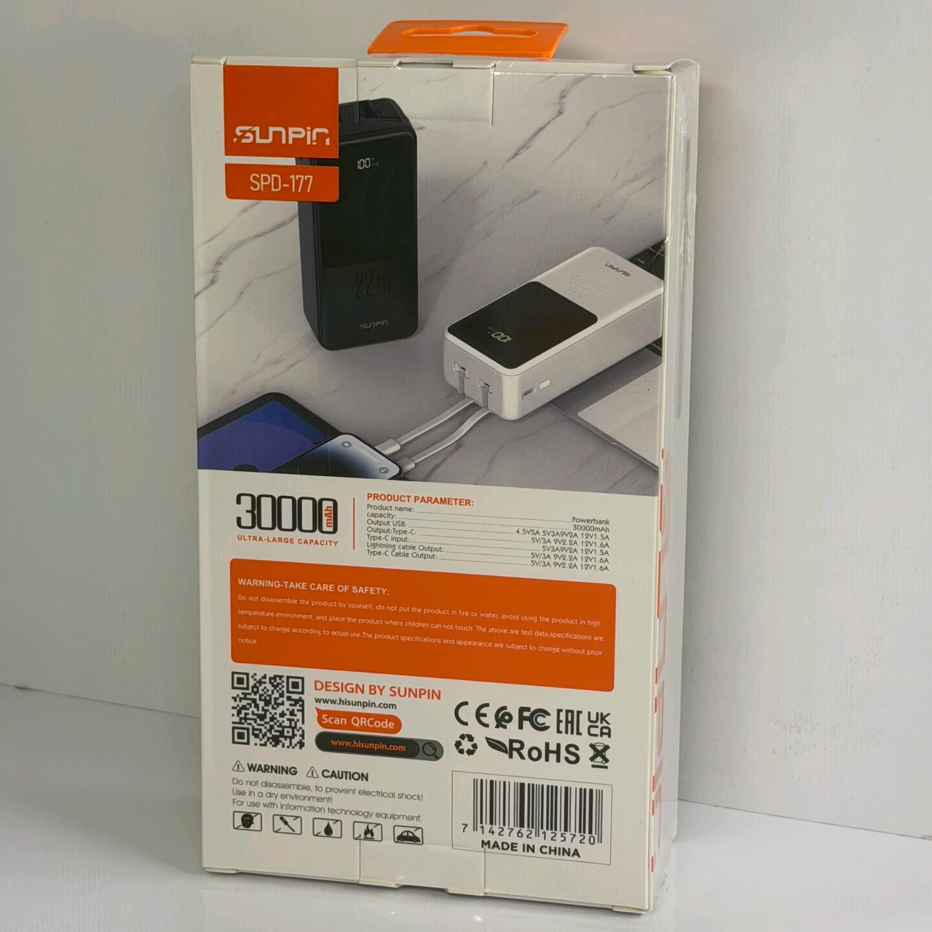 پاور بانک 30000 SUNPIN SPD-177 — تصویر ۲