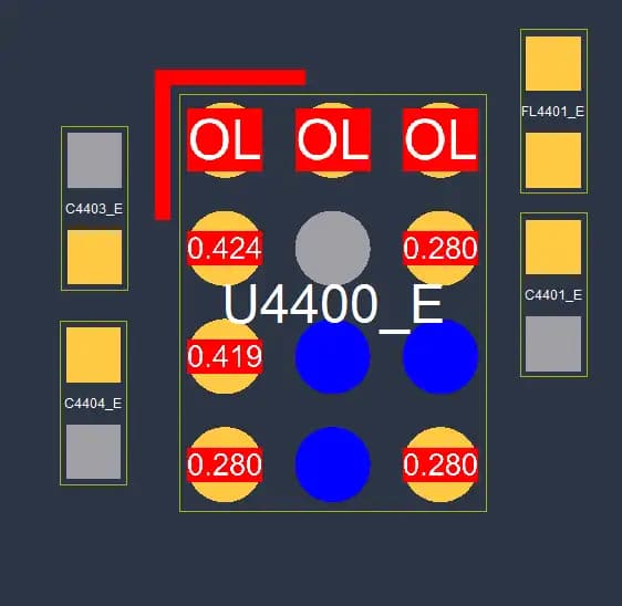 آی سی تیونر آنتن آر اف آیفون 12 پرومکس | (U4400_E)IC RF Tuner Antenna iPhone 12 Pro Max (QM18839) — تصویر ۳