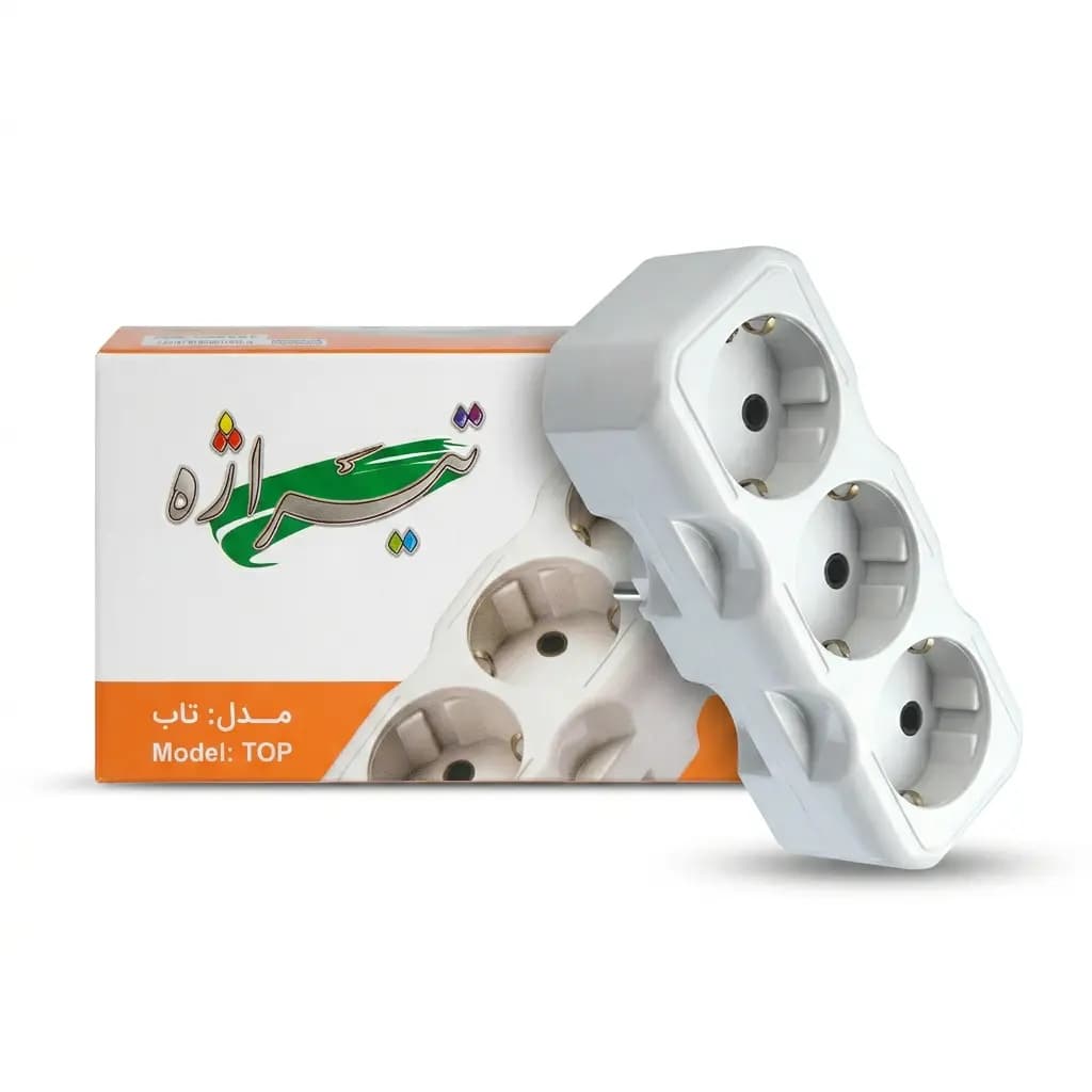 سهراهی دوشاخهدار بدون ارت تیراژه مدل تاپ